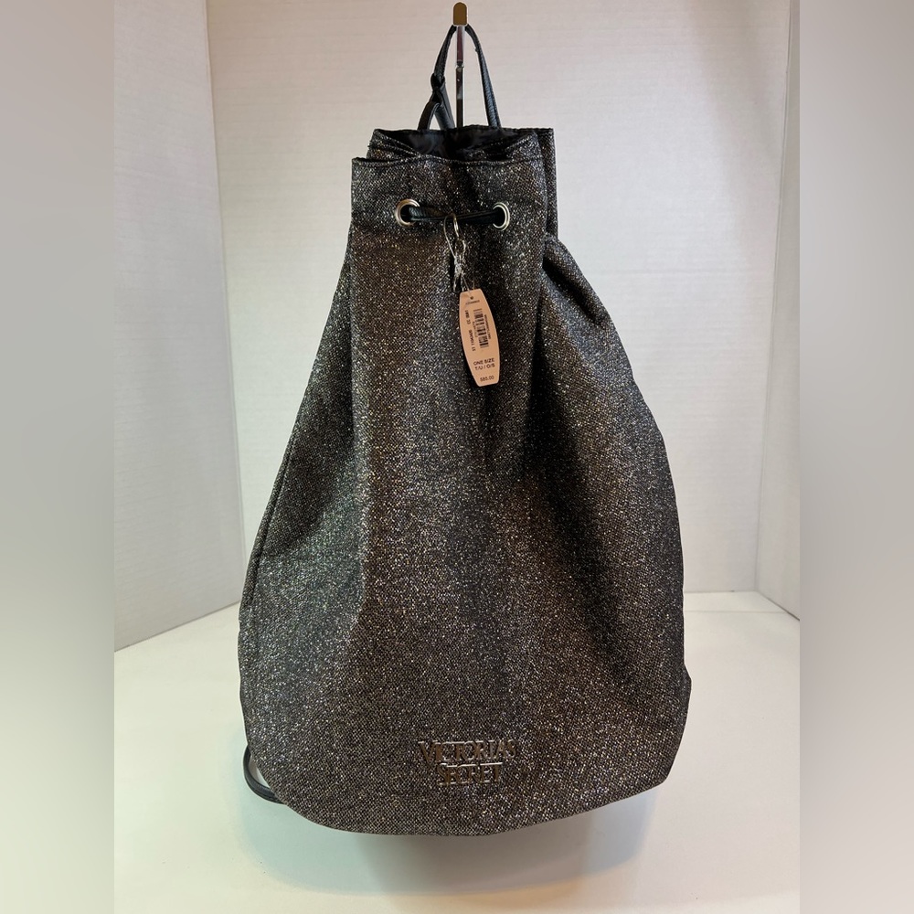 Victoria’s Secret Glitter Drawstring Backpack NWT